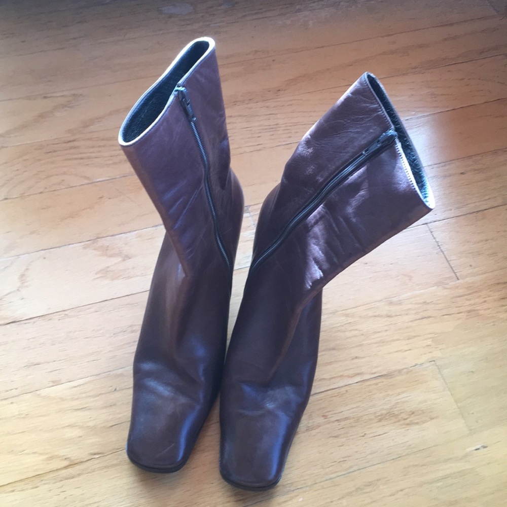 Prada Brown Heeled Boots